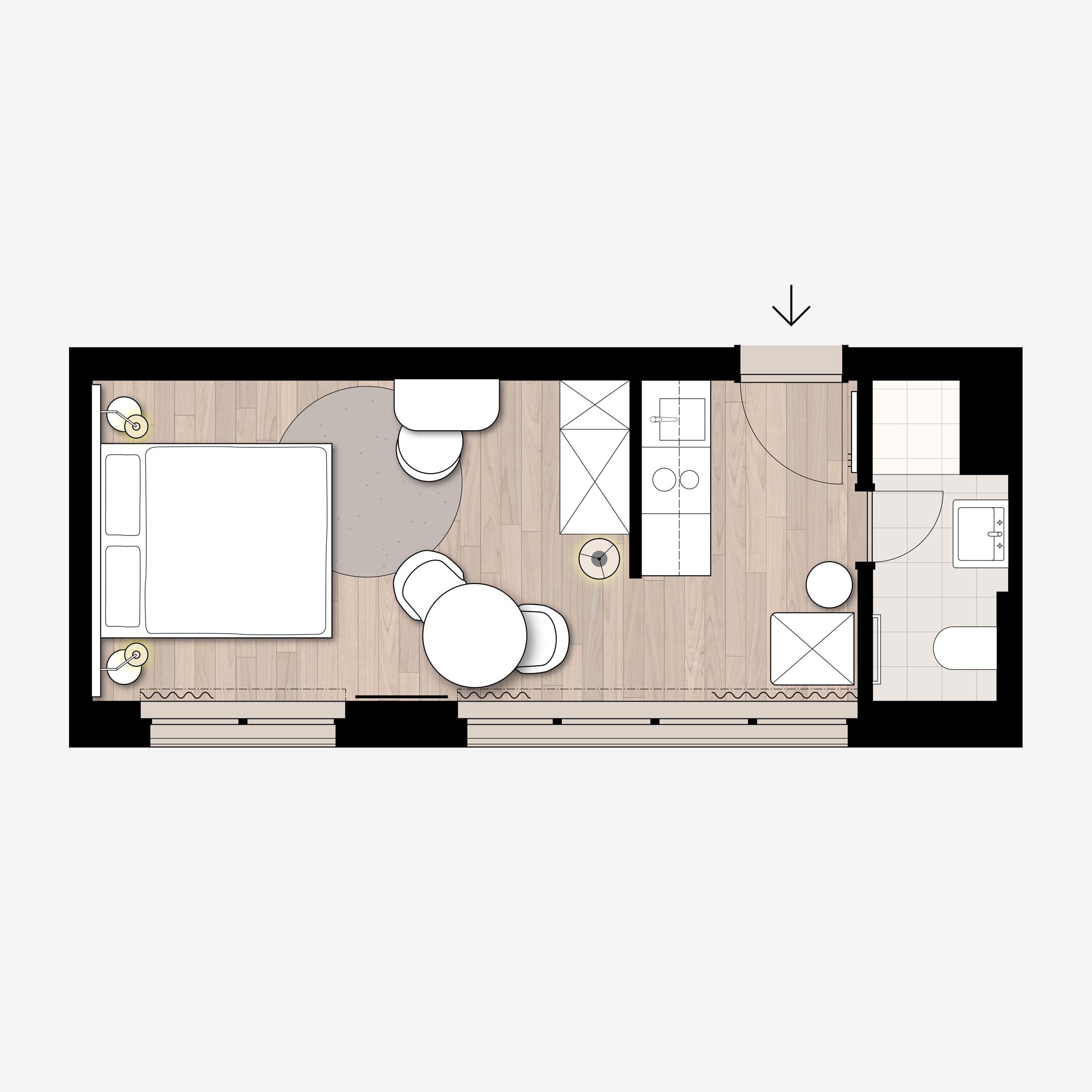 studio-penthouse-apartment-citystay-franklinstrasse
